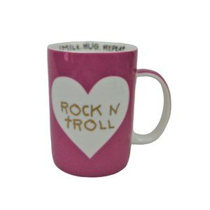 Betsey Johnson Rock N Troll Pink Coffee Mug NWT